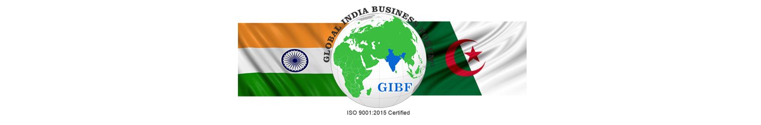 India  Algeria Business and Cultural Council and GIBF logo 